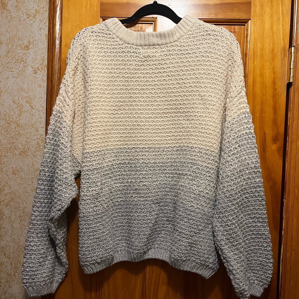 Universal Thread Gradient Knit Sweater - Cream an… - image 4